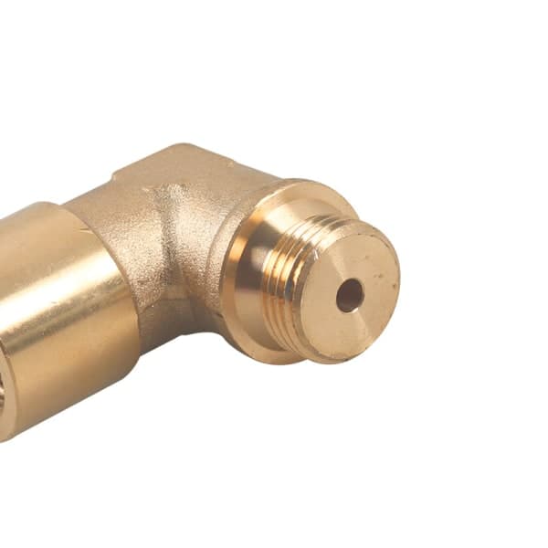 IC 90° mässings syrgassensor adapter felljusskärm M18 * 1,5