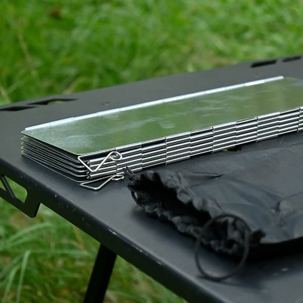10 - stykker - Sammenklappelig - udendørs - aluminiumslegering - med - kassette - camping - Egnet - alkoholbrænder/gasbeholdere