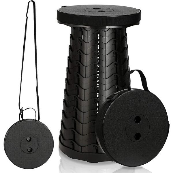 IC Mini Teleskopisk Pall Vikbar Stol Vikbar Campingpall