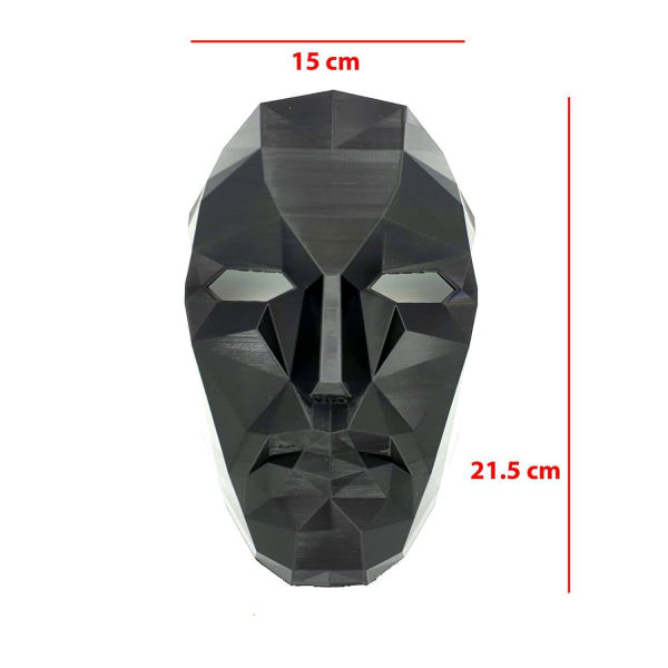 Kalmaripeli Front Man Boss -asu Halloween-juhlamaski musta l