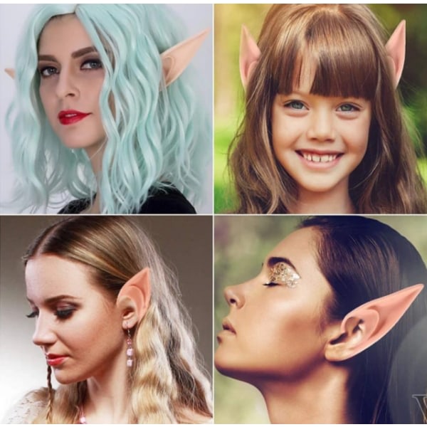 IC Halloween Elf Makeup Öron + Vampyrproteser Rekvisita