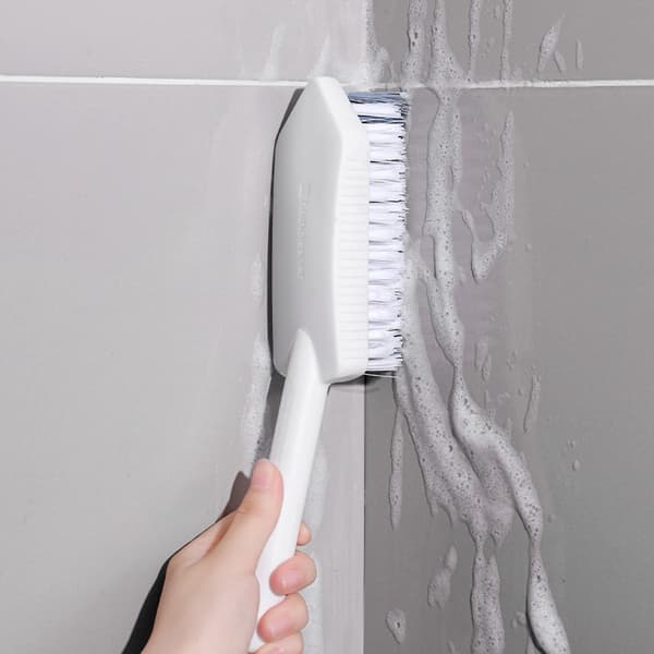 25 - 9 - cm - Triangular - Cleaning Brush - Bathroom - With - Handle - Floor Brush - Window Joint Brush - Multifunctional