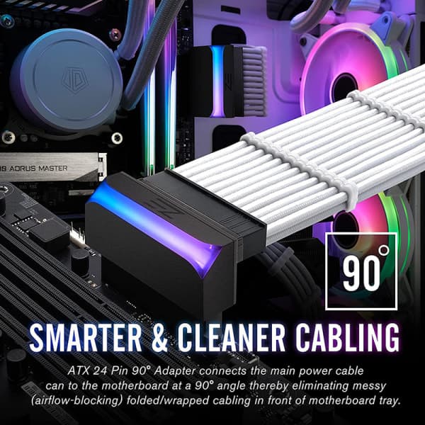 ATX 24-pins strømkontaktadapter POWER POWER hovedkortstrøm