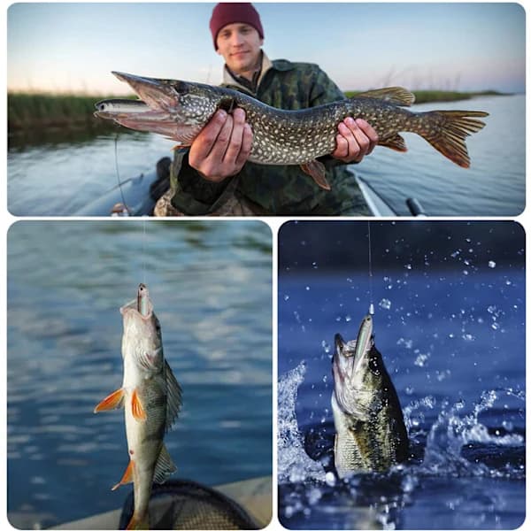 10 stk. realistiske Swimbaits bløde plastfiskelokker med padlehale til bas og ørred