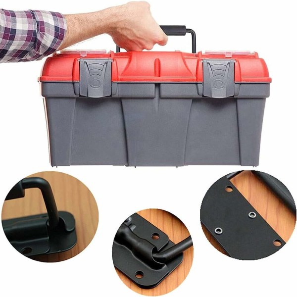 IC 4-pack Flygväskhandtag, Verktygslåda Fjäderhandtag, Dragfjäder Vikbart Handtag, Hopfällbart Handtag, Fjäderlåda Handtag