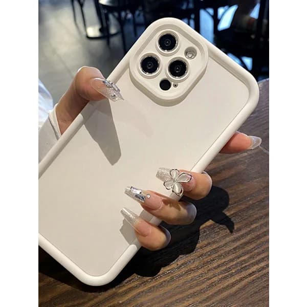 Minimalist Thick Anti-Drop White Phone Case Compatible With IPhone 17 Pro Max/17 Pro/17 Air/17/16 Pro Max White iPhone 16 Pro Max White iPhone 16 Pro Max