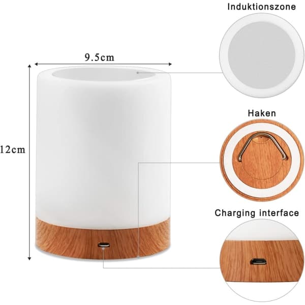 IC LED Nattlampe, Barnenattlampe Senglampe med Berøring