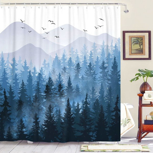 IC Blue Misty Forest Duschsoffa Set Ombre Marinblå Wh