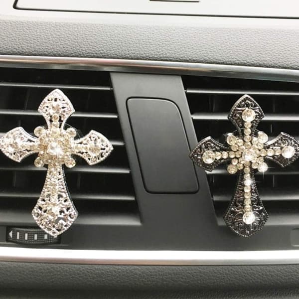 IC Charm Bilventil Dekoration Bling Biltillbehör för Kvinnor