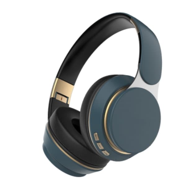 IC Trådlös Bluetooth hörlur Mic TF / FM Noise Game blå