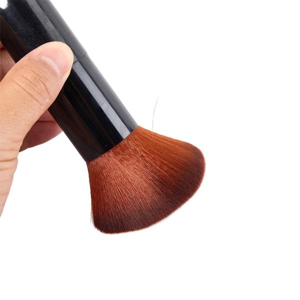 IC Soft Makeup Tool Platt Foundation Ansiktsrouge Kabuki Pulver Svart onesize