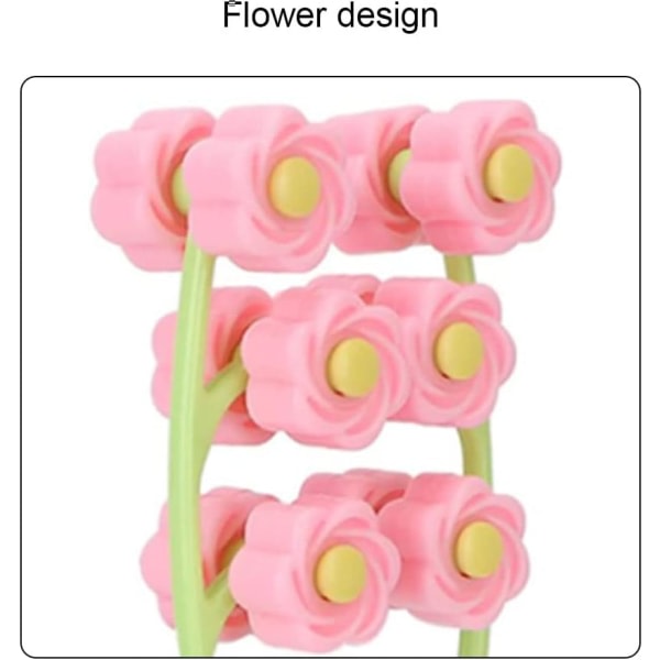 Ansiktsrulle V-formad ansiktsmassager Dubbla clips Massagerulle f
