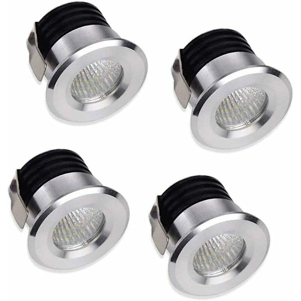 x Mini LED Indbygningsspots 3W LED Varm Hvid Til Vitrine Indendørs Stationsbelysning Gipsplader Inkl. Separat Transformer