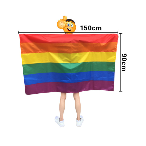 IG Rainbow Pride -banneri 3x5 jalkaa (36 x 60 tummia) - levande färger pattern 1