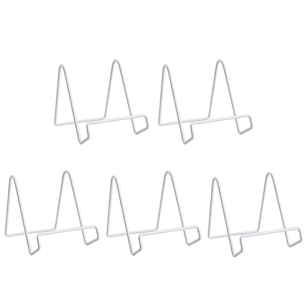 5-pakke Tallerkenholder Billedrammeholder HVID MEDIUM HVID WHITE MEDIUM