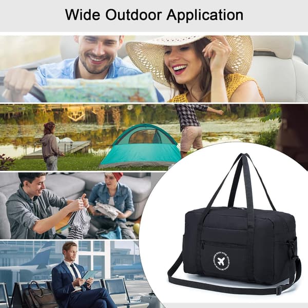 Multi-compartment Travel Bag - Foldable Large Capacity Suitcase, Designed for Students and Short Business Trips, 40x20x25 cm.