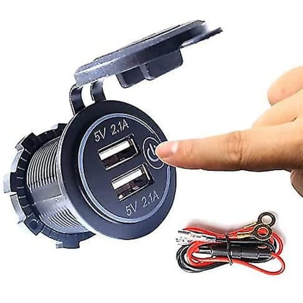 IC Dobbelt USB-lader, dobbelt 5v / 4.2a USB-billader