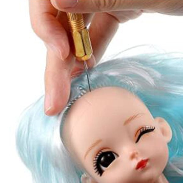 1/2/3/5 Doll Hair Rerooting Tool for Doll Hair DIY Supplies 5x0,6mm 5x0,8mm Vanlig 5sett