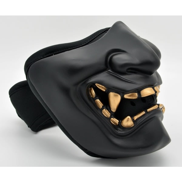IC Cosplay Mask Peli Half Face Airsoft Oni Mask Halloween Mask