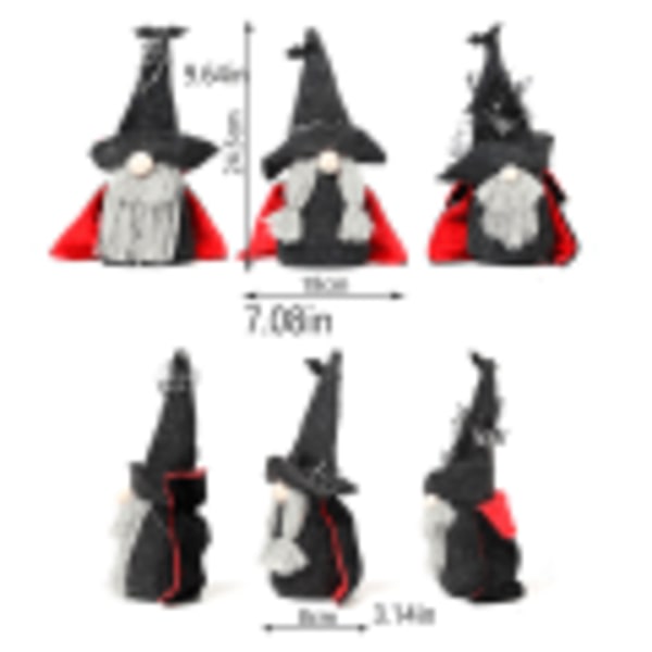 IC Halloween Gnome Dockfigur Bedårande DIY-figurer Dockor Leksaker Hem Typ 2
