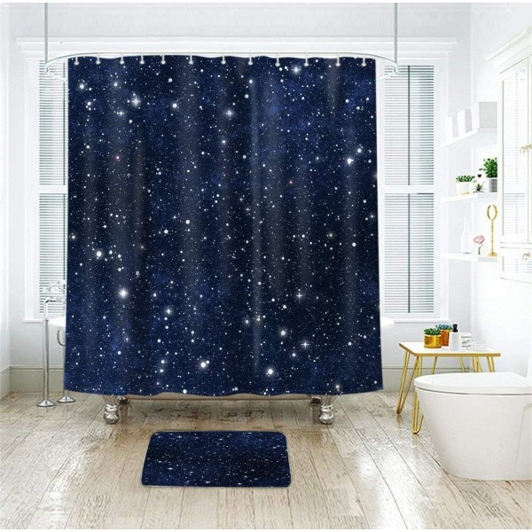 IC Stars Space Duschforhæng Mørkeblå Cosmic Starry Fantasy