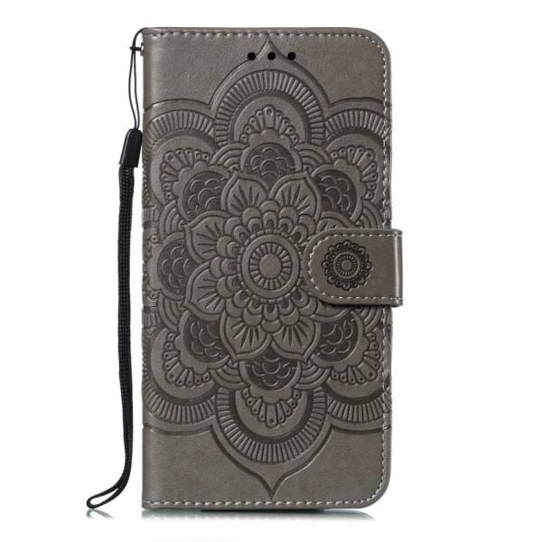 IC iPhone 7/8/SE (2020/2022) - Mandala Lompakko Kotelo - Harmaa
