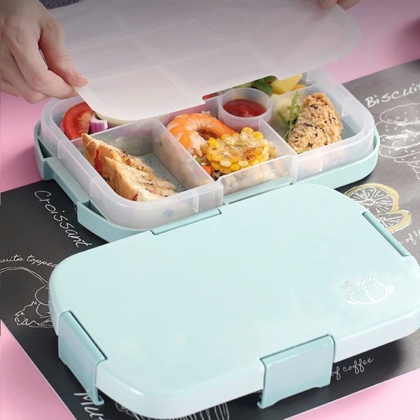 IC CNE Bento-laatikko lapsille, 6 pientä välipalatilaa, tiiviit