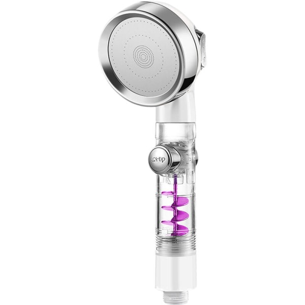 IC Treväxlad Turbostav Överladdad Duschhuvud, Slang, Duschhuvud (Liten Storlek Halvsilver (Uppgradering))