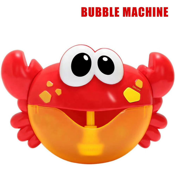 Barn Barn Badkar Krabba Bubble Machine Musical Bubble Maker Baby Shower Badkar leksak null ingen