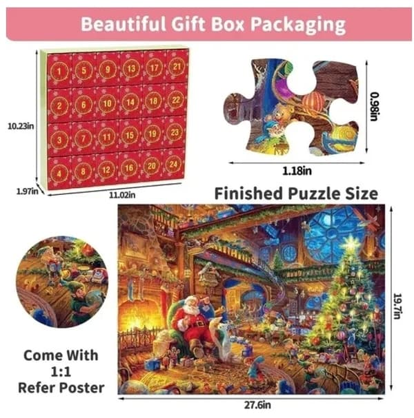 Julkalender Pussel Advent Semester Pussel Jul & Halloween Pussel 250