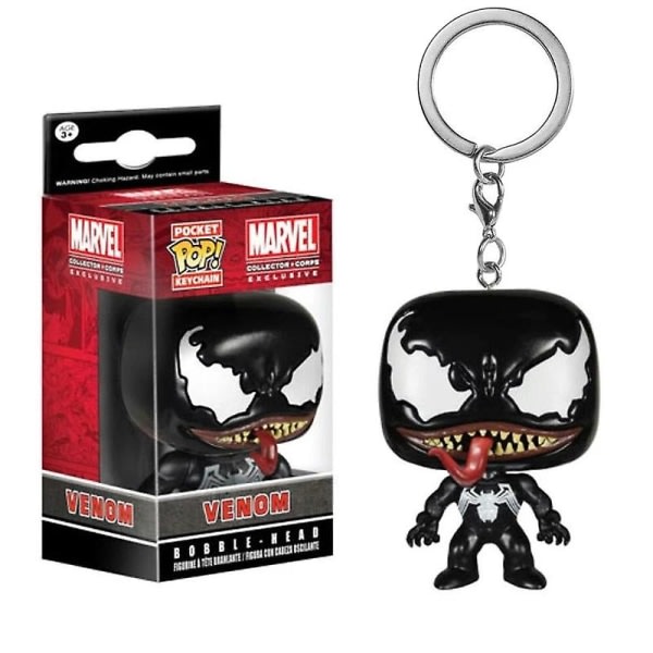 Disney Marvel Venom Avengers Pop Pvc-leksaksnyckelring Mästare tecknade dockor Leksakspresentdekorationer IC