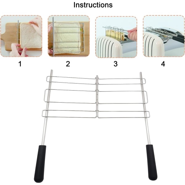 IC Smørgåsbur, kompatibelt med Dualit 00499 Smørgåsbur, Rist Smørbrød i Brødristeren (2PAK)