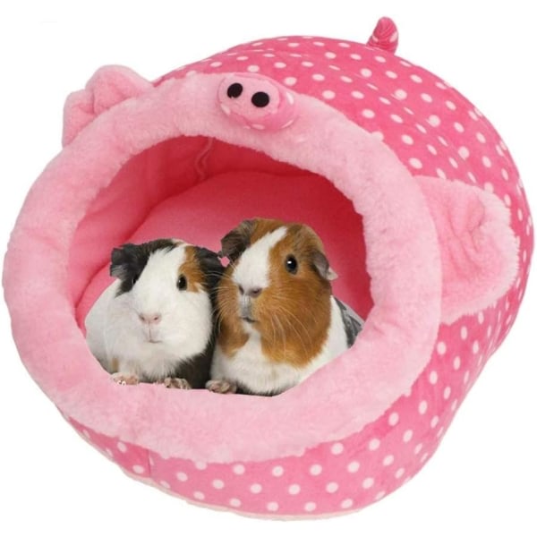 IC Chinchilla Igelkott Marsvin Säng Tillbehör Bur Leksaker - Totoro Säng - Rosa Gris - XL