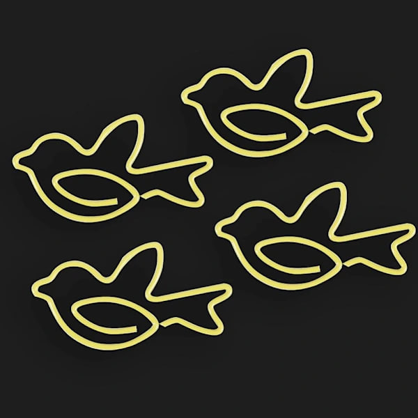 Dove-shaped Paperclips, 12 pcs, Multifunctional, Thickened, Compatible for Office and Home Use