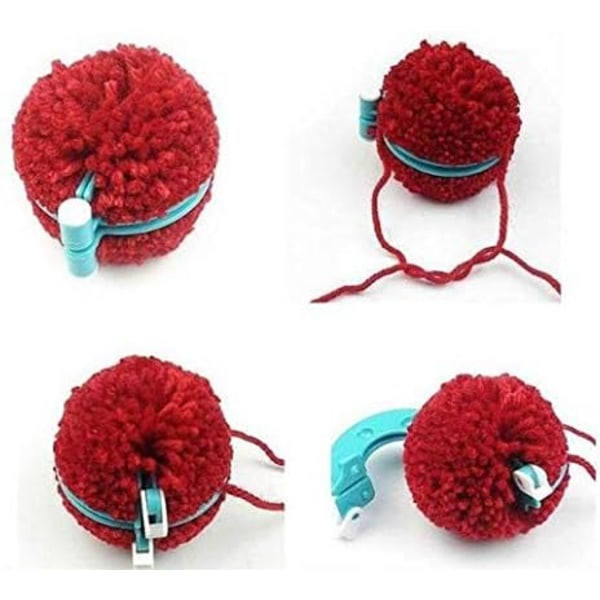 IC Pom Pom Maker 8 stk Fluff Ball Weaver Nål Pompom Maker