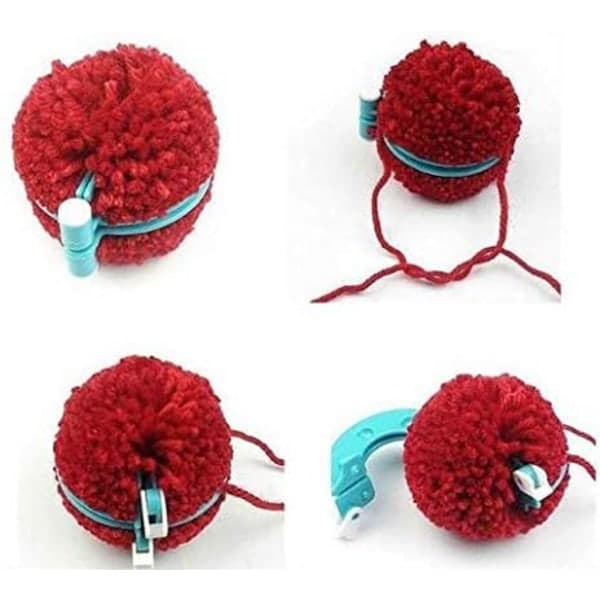 IC Pom Pom Maker 8 stk. Plys Ball Weaver Nål Pompom Maker