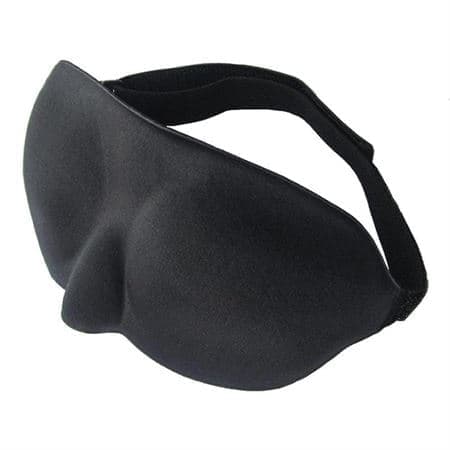 3D Søvnmaske - Luksuriøs Komfort, Svart
