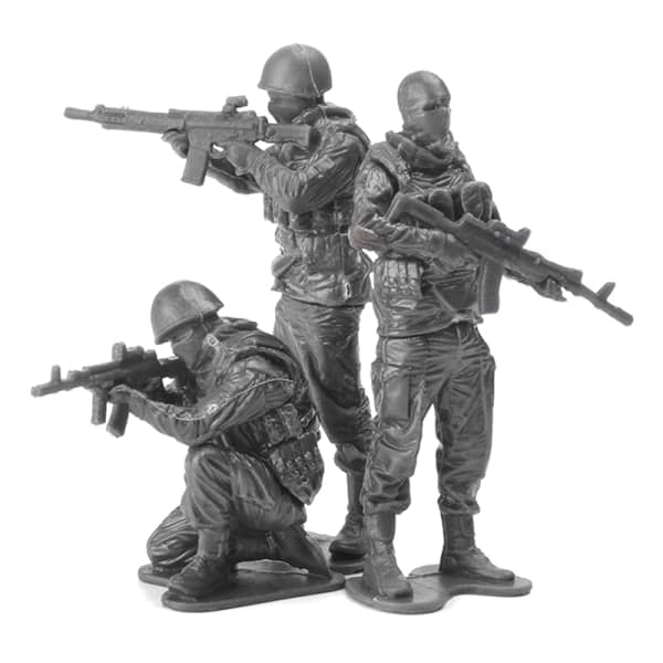 IC 4D-montering 1/18 Soldat Soldat Modelldukke 8st/ Sett Gutter Krig