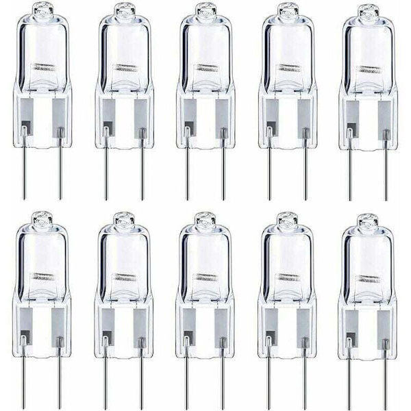 G4 Halogenlampor 12v 10W Varmvitt 10-pack