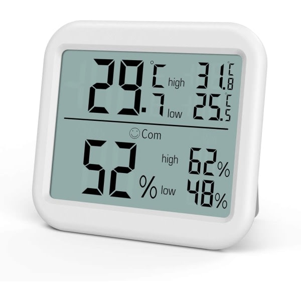 IC Digital termohygrometer, stor inomhus-LCD