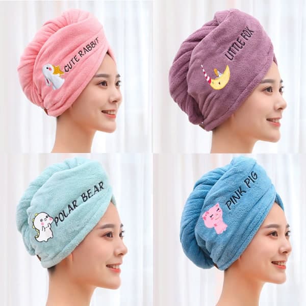 IC Håndklær Baderom Mikrofiber Håndkle Hurtigtørkende Hår Håndkle Dusj E