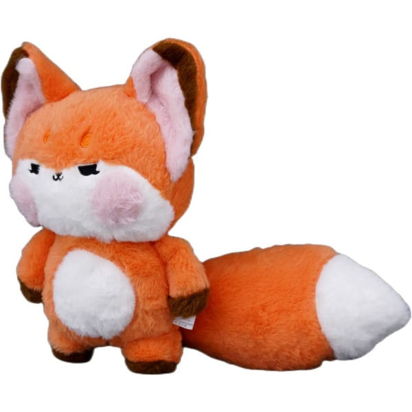 IC Fox Plyschdocka, Rävleksak, Högkvalitativt Plyschtyg och PP-Bomullsfyllning, Perfekt för Heminredning (Orange)