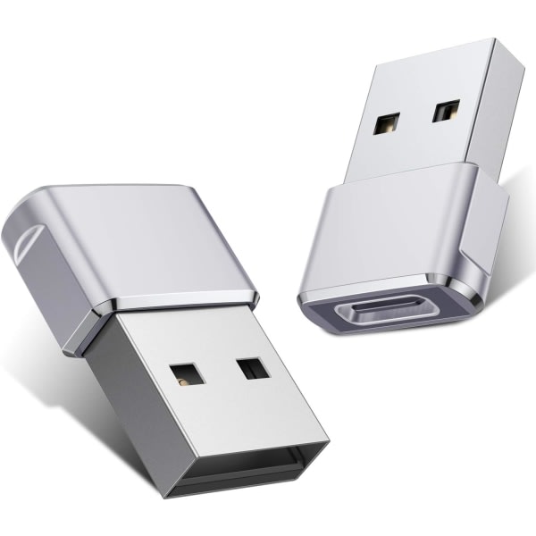 IC USB-C naar USB-A-adapter (2-pack), type C naar USB A-opladen