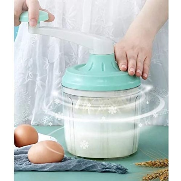 IC Äggvispar och separatorer Plast handvevsvispmixer för hemmet - multifunktionsverktyg för äggvisp, mjölkskummare