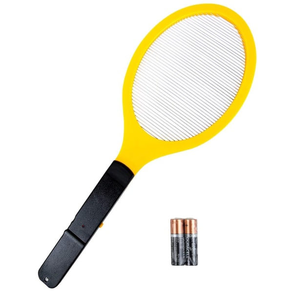 IC Elektrisk insektsracket för att döda myggor, perfekt för skadedjursbekämpning inomhus och utomhus (inklusive AA-batterier)