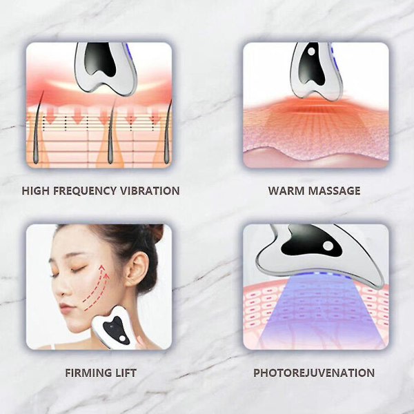Ansigtsmassageapparat Ansigtsmassageapparat Ansigtsmassageapparat Opvarmning Vibration