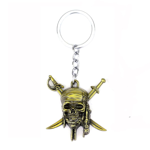 Pirates of the Caribbeans Jack Anime Nyckelring Nyckelring Bag Hängande Nyckelring Julklapp IC