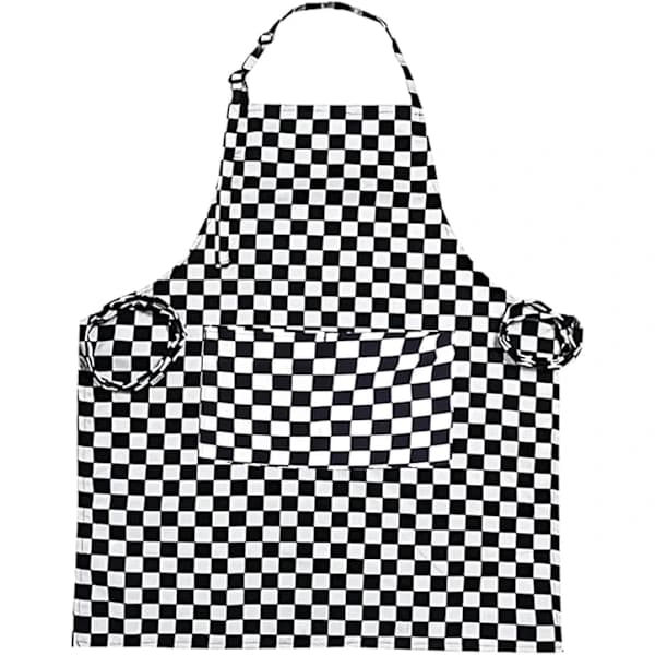 Kitchen Apron Halterneck Chef Apron Adjustable Suitable for Home Kitchens and Hotel Restaurants