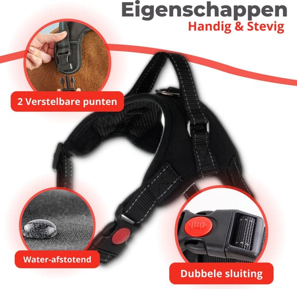 Koiran valjaat - Easy Walk -valjaat - Halti Anti Pull - Halti Optifit Headcollar - Koko L - Musta