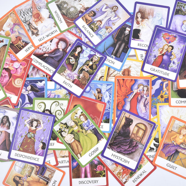 IC Chakra Wisdom Oracle -kortpakka Englanti Tarot-kortit Arvonta Monivärinen 1 kpl